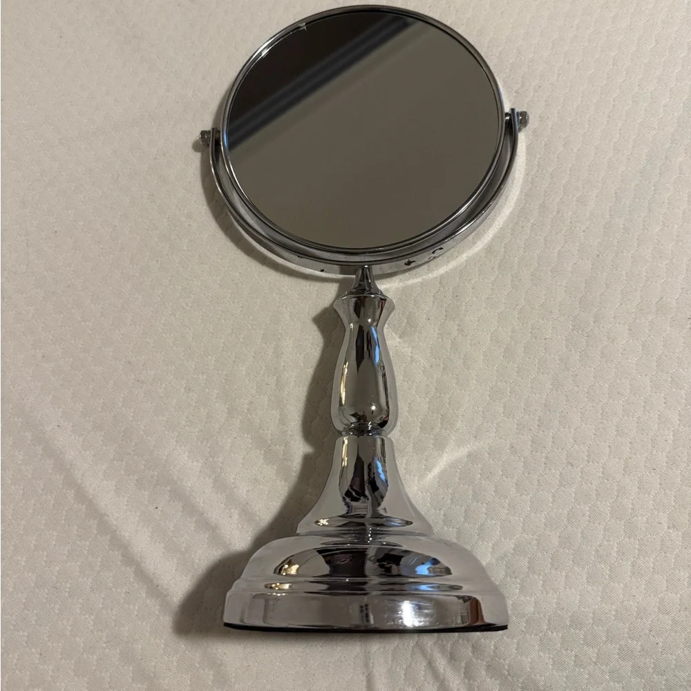 Sleek Chrome Vanity Mirror